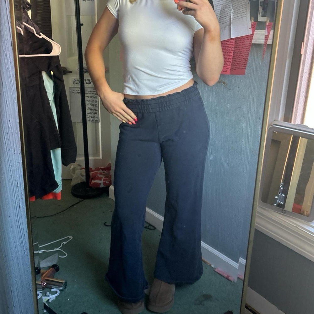 EleVen by Venus Williams Navy Flare Pants